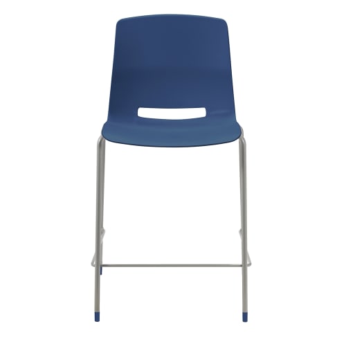 KFI Studios Imme Stacking Barstool, 25" Seat Height, Navy